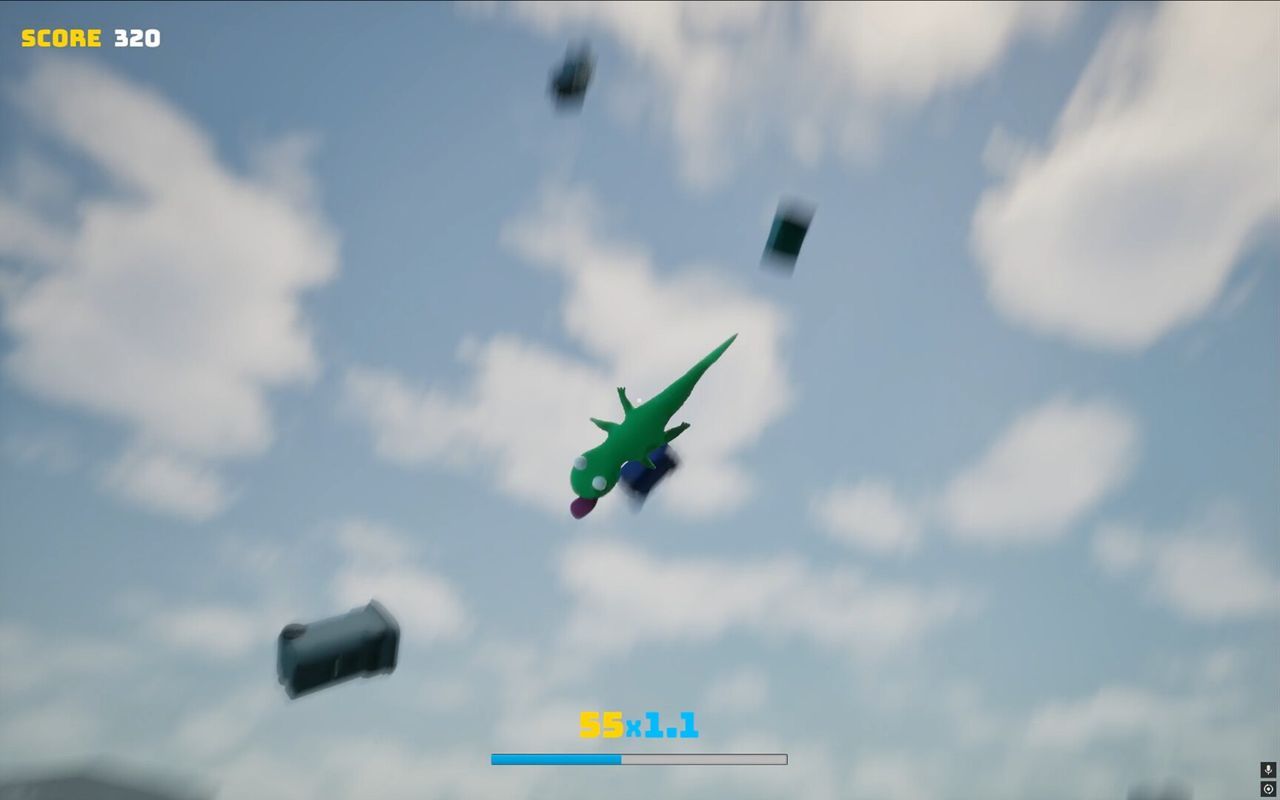 Lizard Simulator: On-demand ragdoll