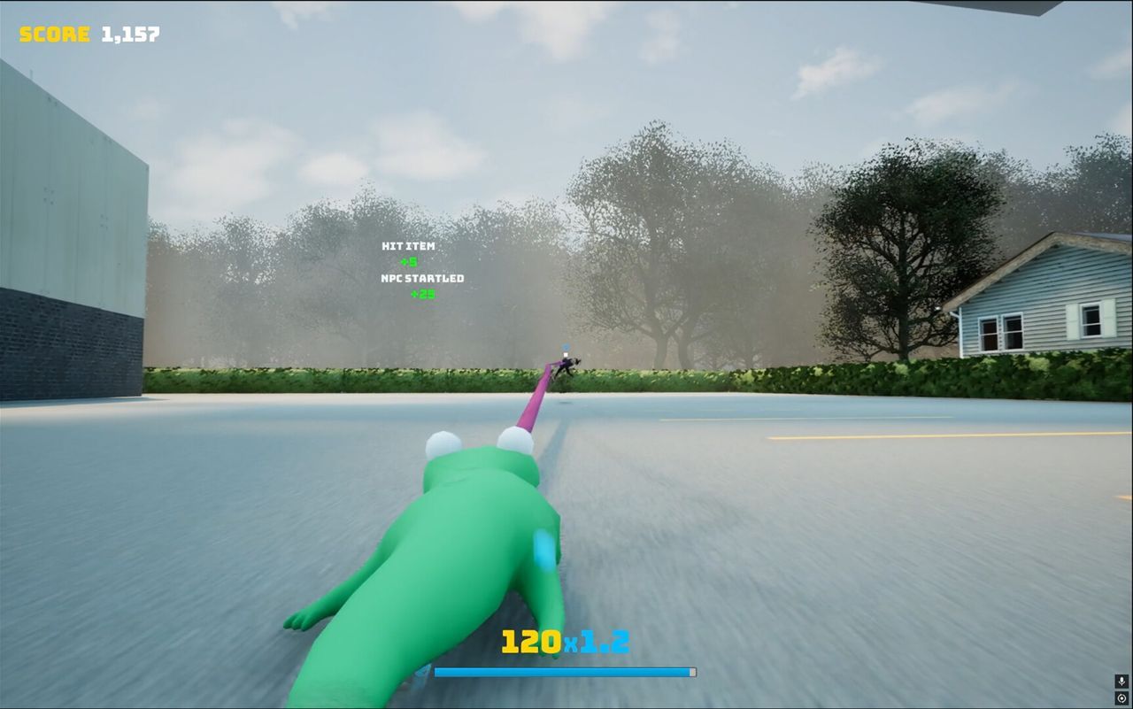 Lizard Simulator: Tongue grab
